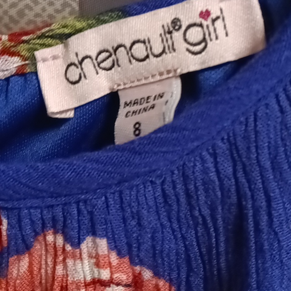 FINAL PRICE chenault girl purple multi-colored floral print sundress Size 8